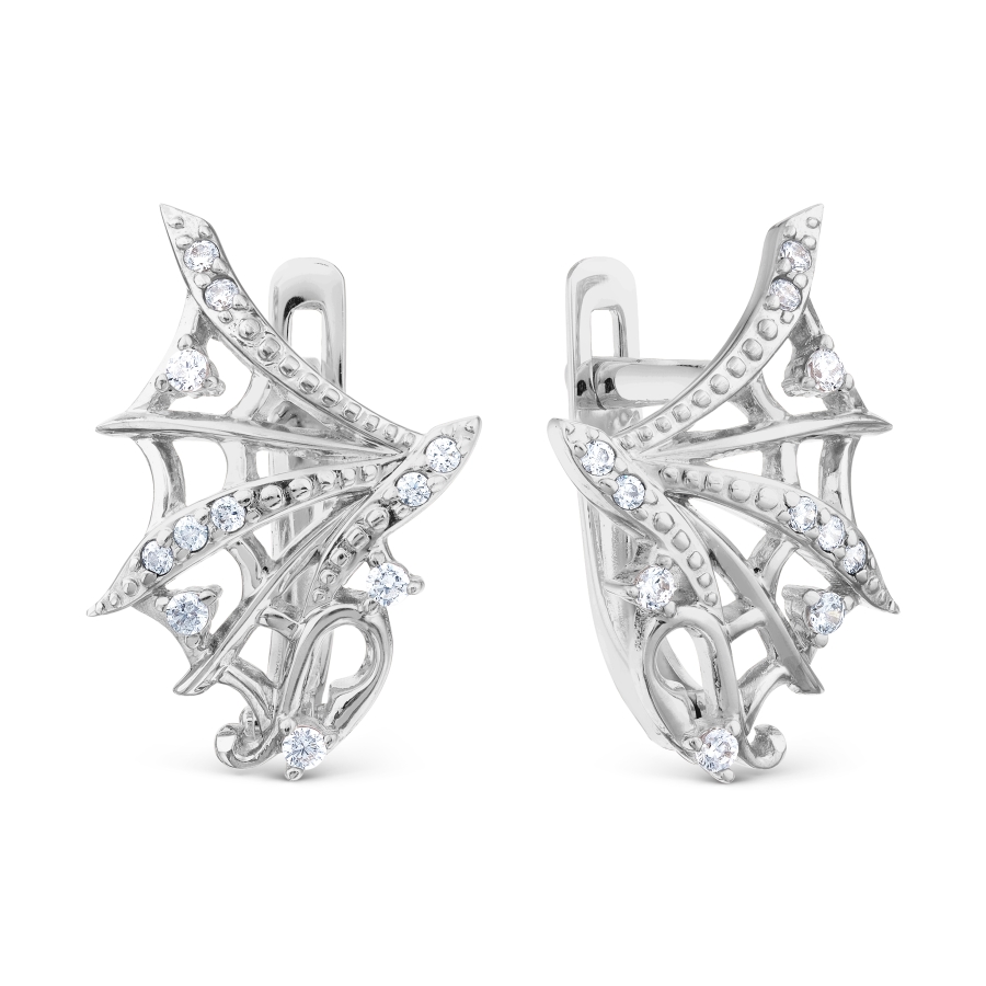 

Серьги с Swarovski Zirconia Линии Любви, Серьги Т307027967