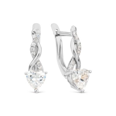 

Серьги с Swarovski Zirconia Линии Любви, Серьги Т307027978