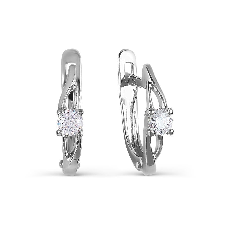 

Серьги с Swarovski Zirconia Линии Любви