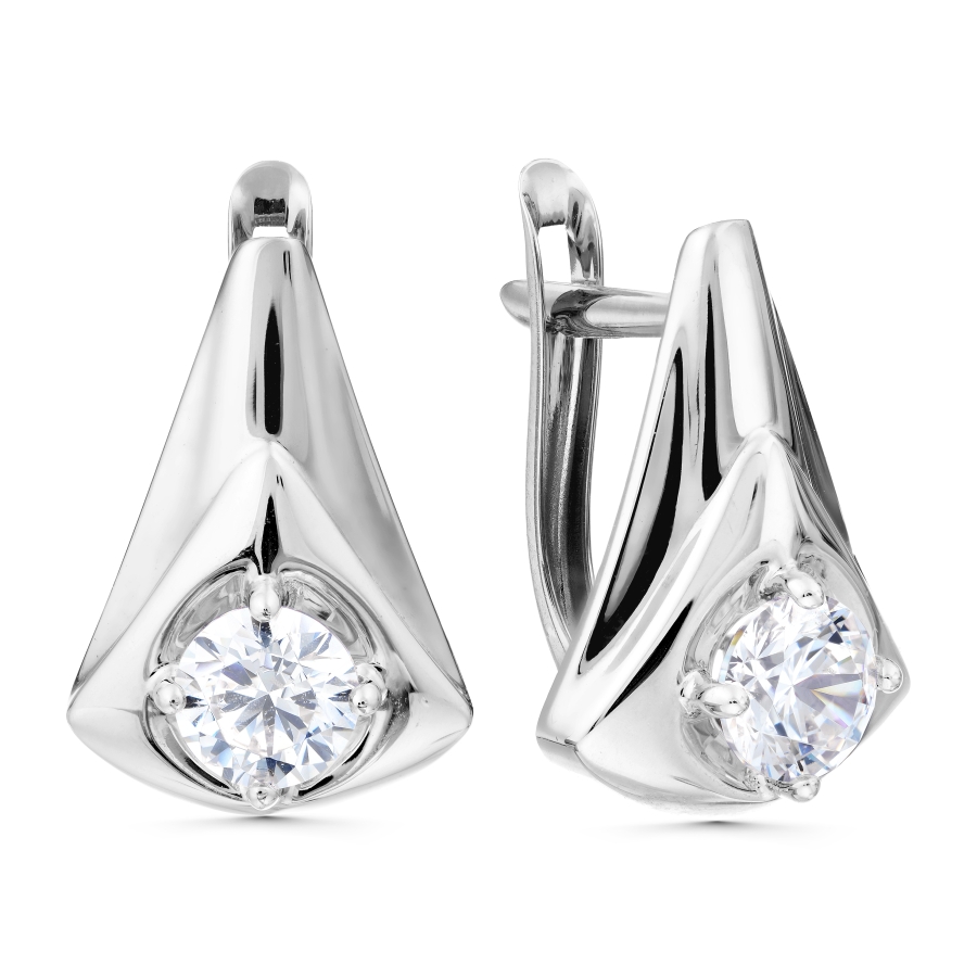 

Серьги с Swarovski Zirconia Линии Любви, Серьги Т302029737