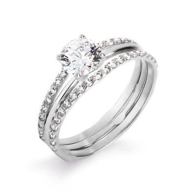 

Кольцо с Swarovski Zirconia Линии Любви, Кольцо Т307017154