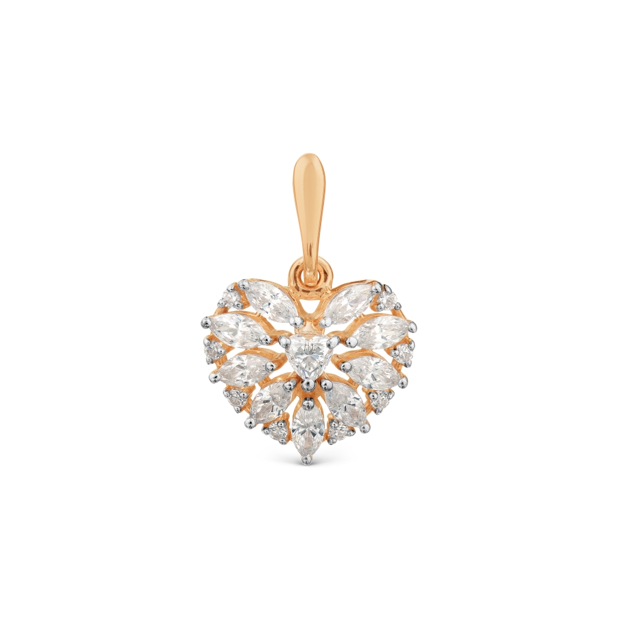 

Подвеска с Swarovski Zirconia Линии Любви, Подвески и кулоны Т142035050