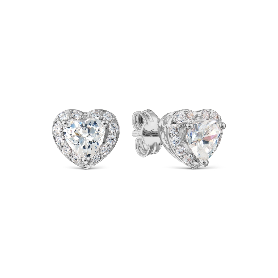 

Серьги с Swarovski Zirconia Линии Любви