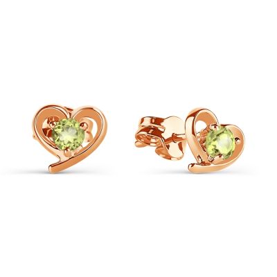 

Серьги с хризолитами Линии Любви, Серьги Т101026094