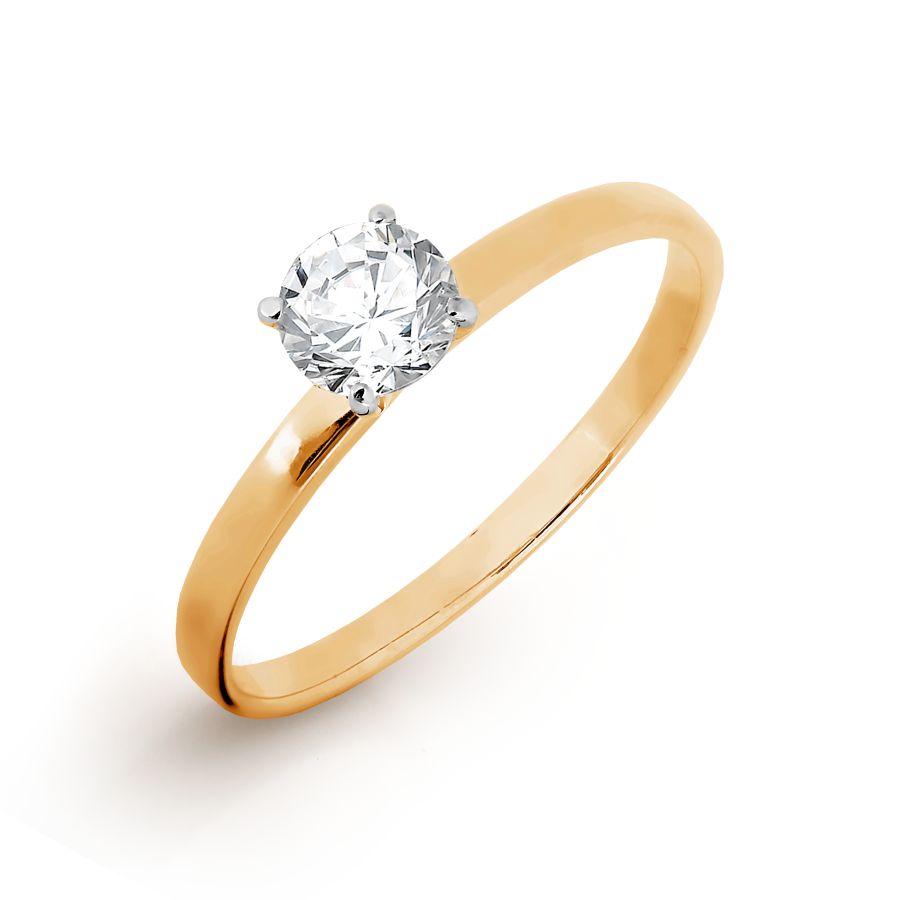 

Кольцо с Swarovski Zirconia Линии Любви