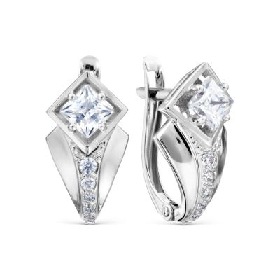 

Серьги с Swarovski Zirconia Линии Любви, Серьги Т302029735
