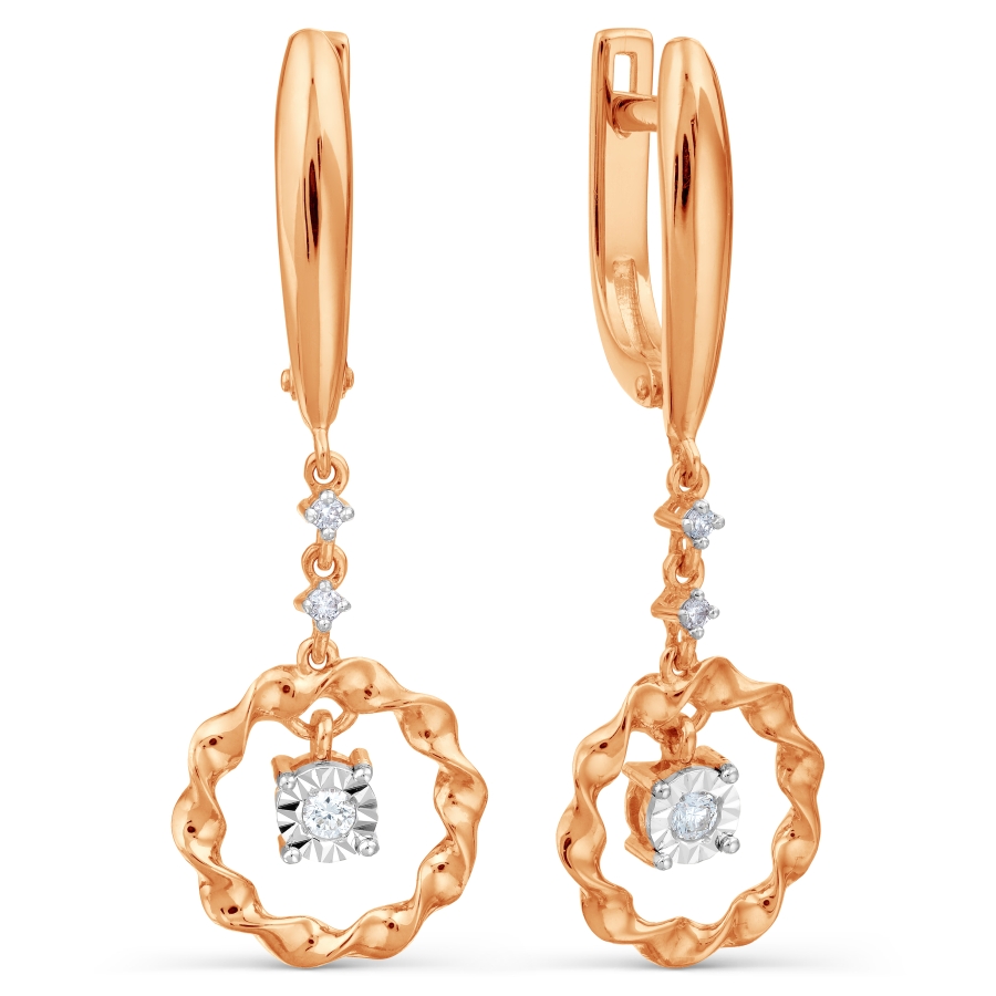 

Серьги с бриллиантами Линии Любви