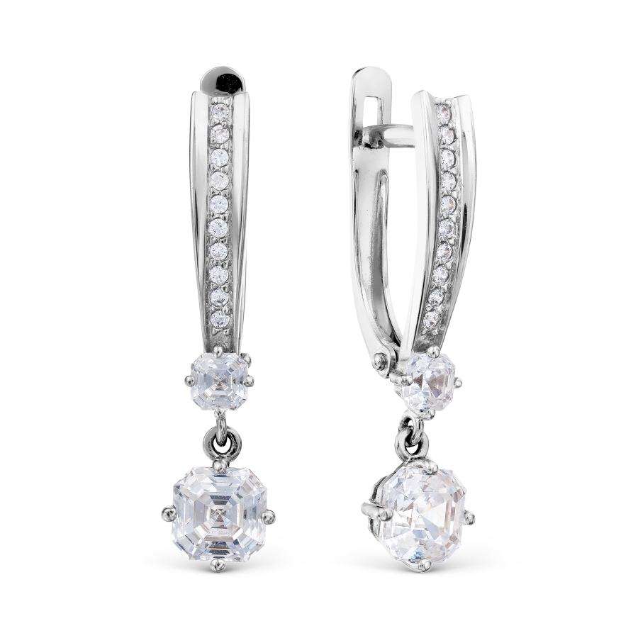 

Серьги с Swarovski Zirconia Линии Любви, Серьги Т307028754