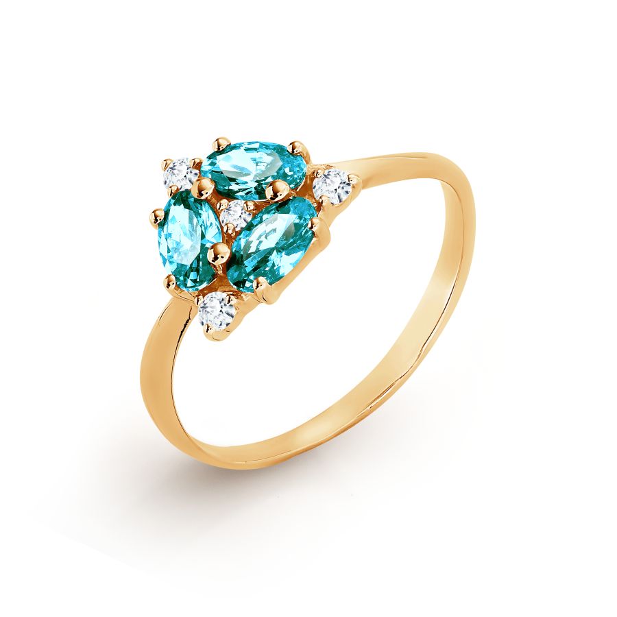 

Кольцо с Swarovski Zirconia Линии Любви, Кольцо Т102017355-03