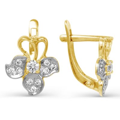 

Серьги с фианитами Линии Любви, Серьги Т942023009