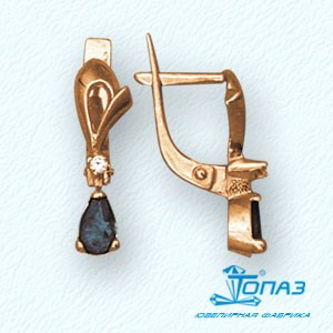 

Серьги с фианитами Линии Любви, Серьги Т10202139