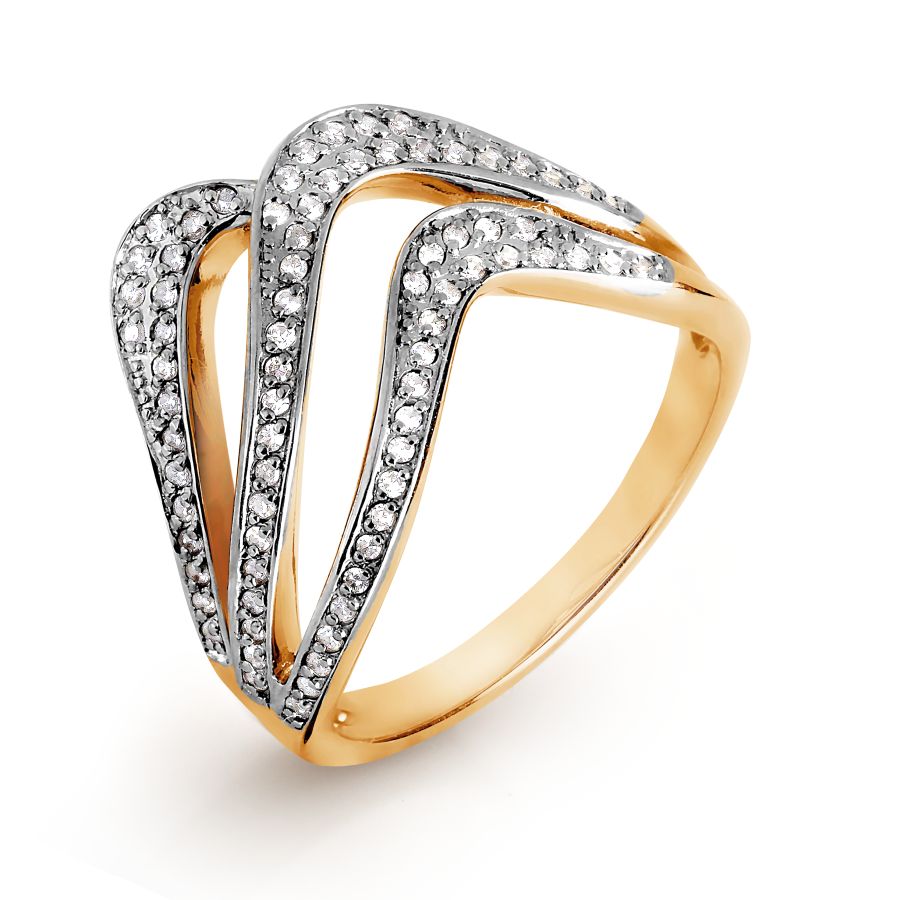 

Кольцо с бриллиантами Линии Любви, Кольцо Т141016624