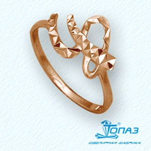 

Кольцо из красного золота Линии Любви, Кольцо Т10061791