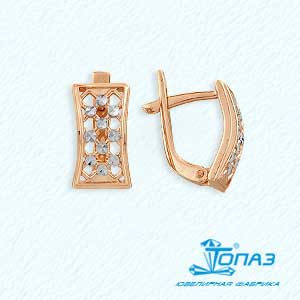

Серьги из красного золота Линии Любви