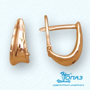 

Серьги из красного золота Линии Любви, Серьги Т10062194