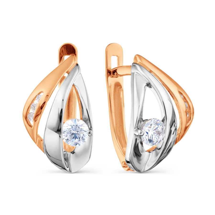 

Серьги с Swarovski Zirconia Линии Любви
