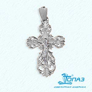 

Крестик из белого золота Линии Любви, Крестики Т33006290