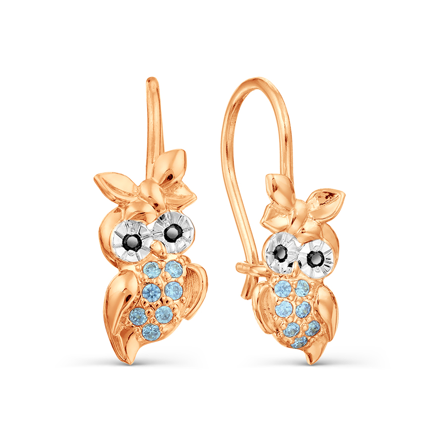 

Серьги с фианитами Линии Любви