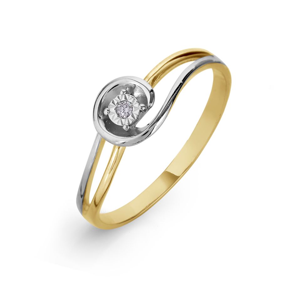 

Кольцо с бриллиантом Линии Любви