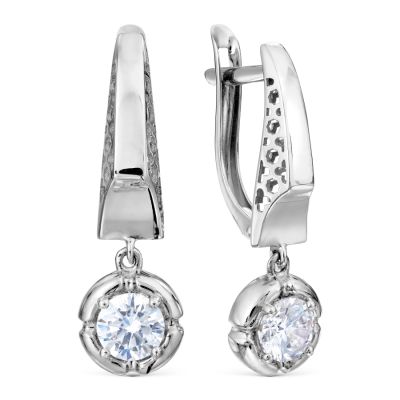 

Серьги с фианитами Premium Линии Любви, Серьги Т302029733