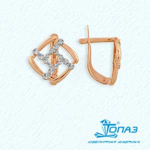 

Серьги из красного золота Линии Любви