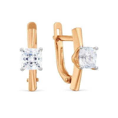 

Серьги с фианитами Premium Линии Любви, Серьги Т14202Б093