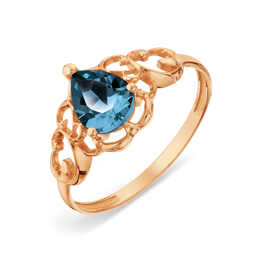 

Кольцо с топазом Линии Любви, Кольцо Т101018160-01