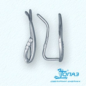

Серьги с фианитами Линии Любви, Серьги Т30202831