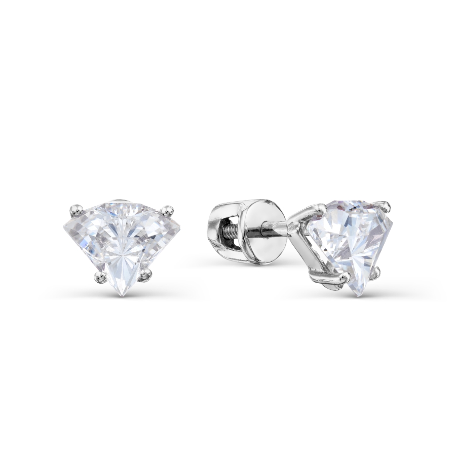 

Серьги с Swarovski Zirconia Линии Любви