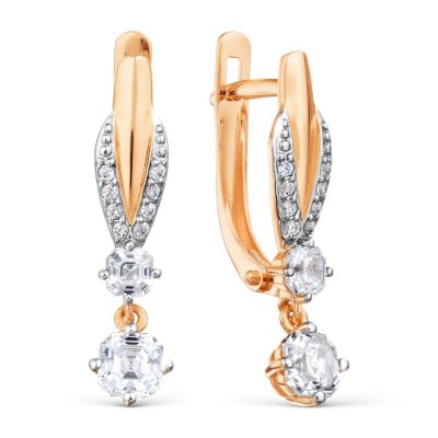 

Серьги с Swarovski Zirconia Линии Любви, Серьги Т142028756