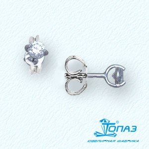 

Серьги с фианитами Линии Любви, Серьги Т30202999