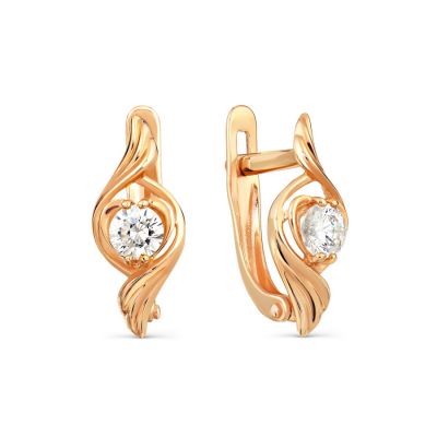 

Серьги с Swarovski Zirconia Линии Любви, Серьги Т102027736