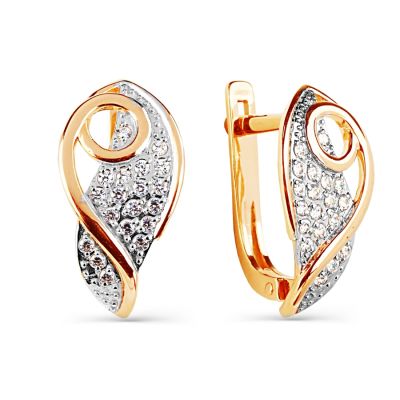 

Серьги с фианитами Линии Любви, Серьги Т142025261