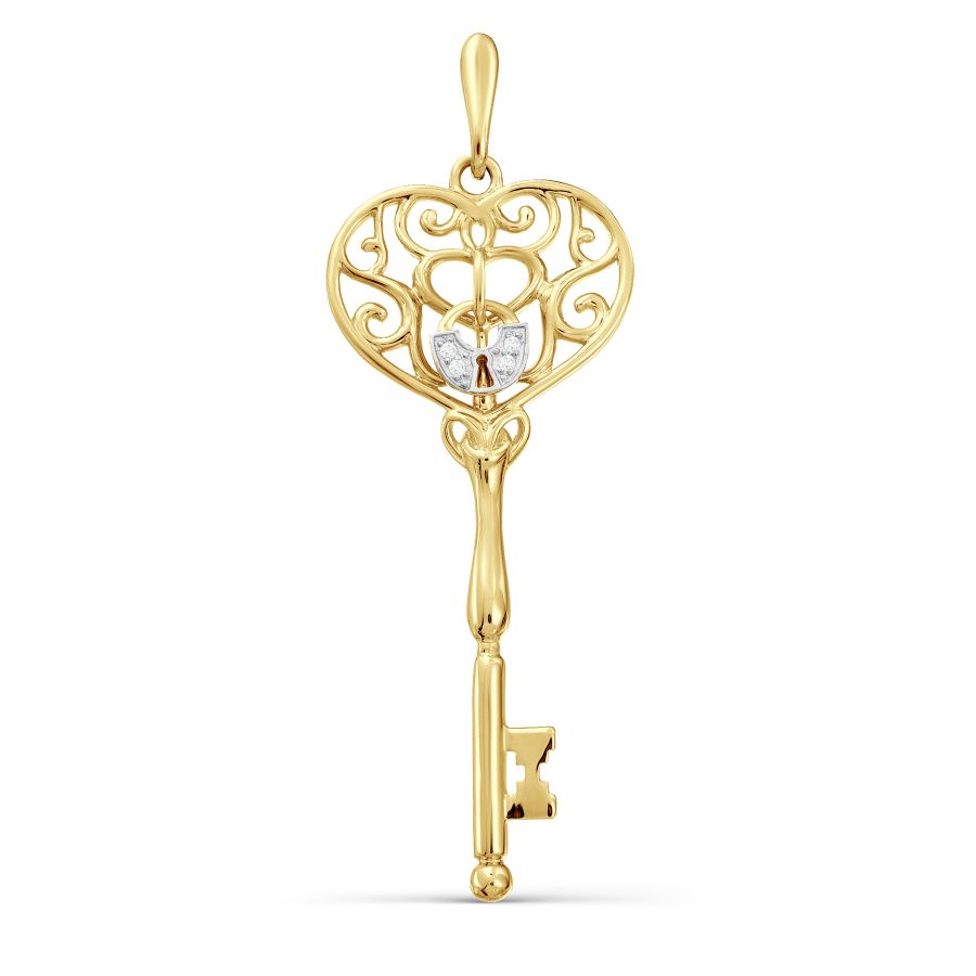 

Подвеска с бриллиантами Линии Любви, Подвески и кулоны Т946034559