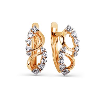 

Серьги с фианитами Линии Любви, Серьги Т147027373