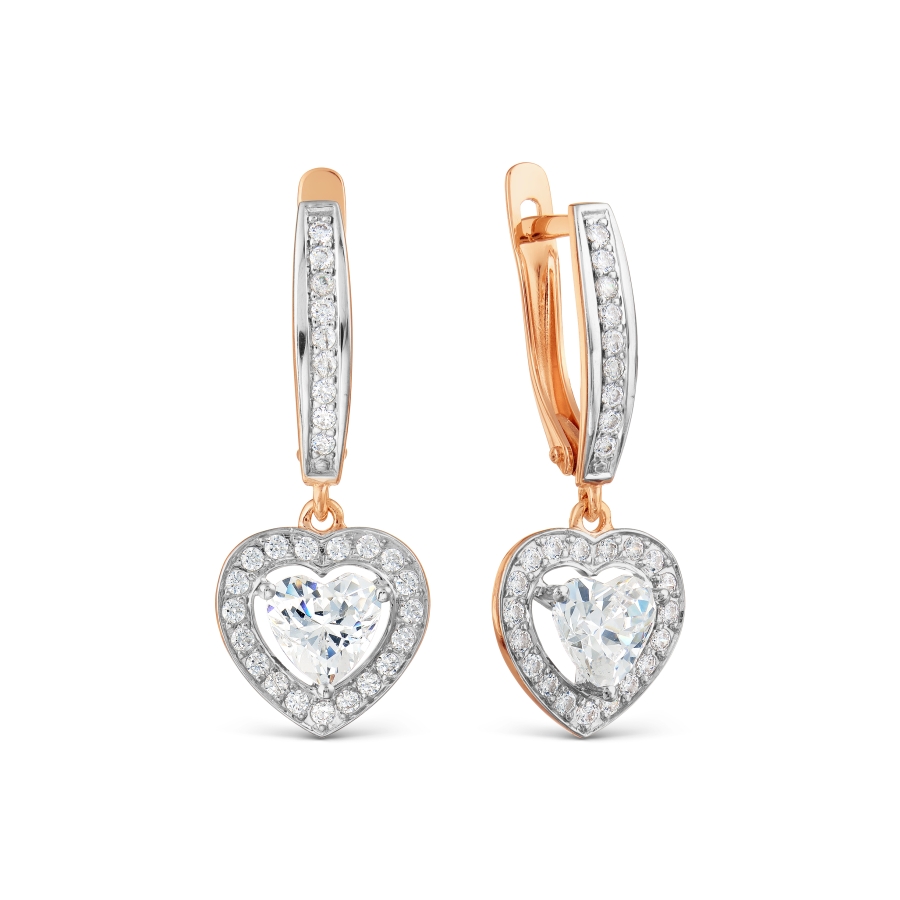 

Серьги с Swarovski Zirconia Линии Любви, Серьги Т147027980