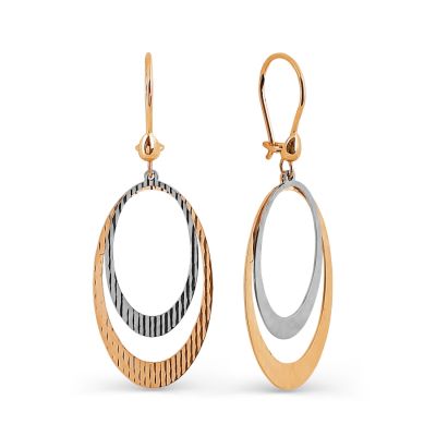 

Серьги из красного золота Линии Любви, Серьги Т100024727