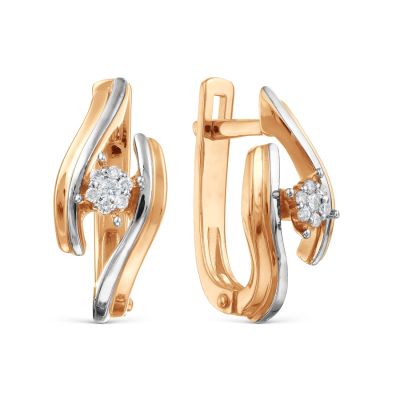 

Серьги с бриллиантами Линии Любви, Серьги Т131027026