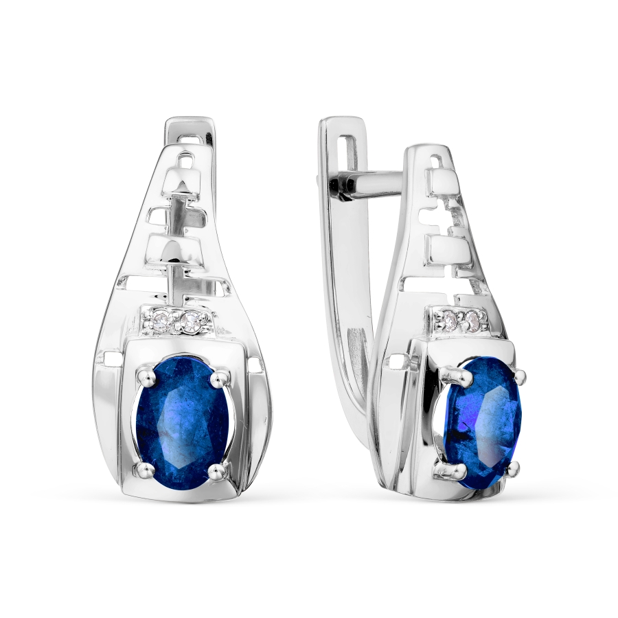 

Серьги с сапфирами и бриллиантами Линии Любви