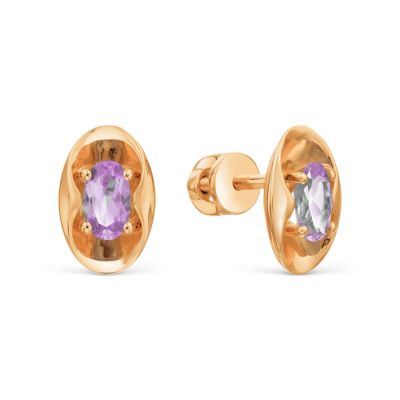 

Серьги с аметистами Линии Любви, Серьги Т101029134