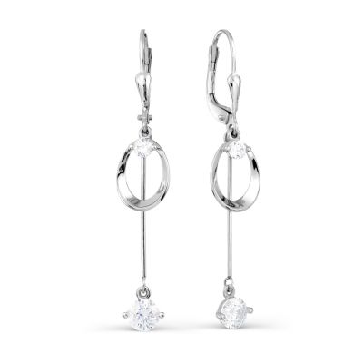 

Серьги с фианитами Premium Линии Любви, Серьги Т302027541