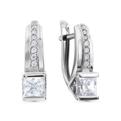 

Серьги с Swarovski Zirconia Линии Любви, Серьги Т302029739