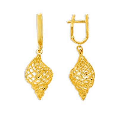 

Серьги из желтого золота Линии Любви, Серьги Т900622962