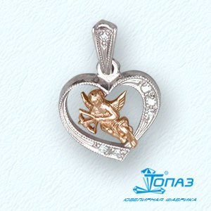 

Подвеска с фианитами Линии Любви, Подвески и кулоны Т31203126