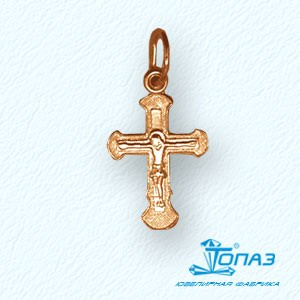 

Крестик из красного золота Линии Любви, Крестики ВКТ050154
