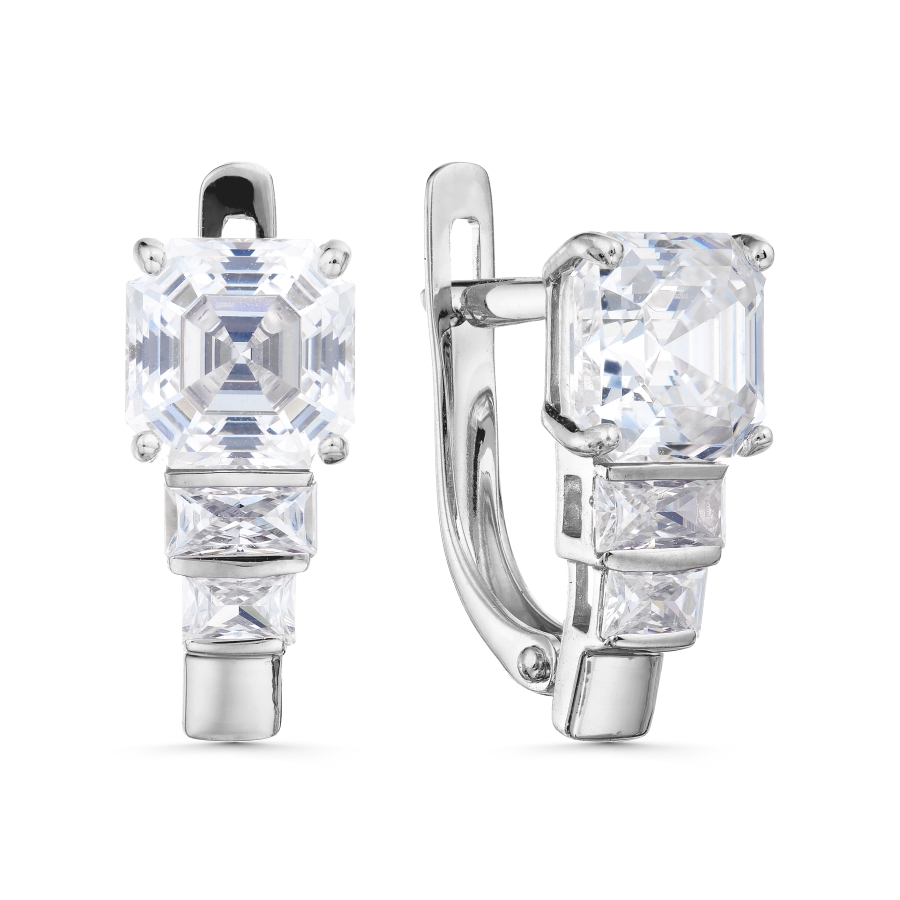 

Серьги с Swarovski Zirconia Линии Любви, Серьги Т302029801