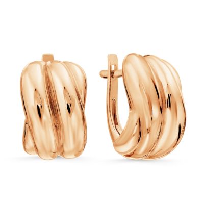 

Серьги из красного золота Линии Любви, Серьги Т10002В155