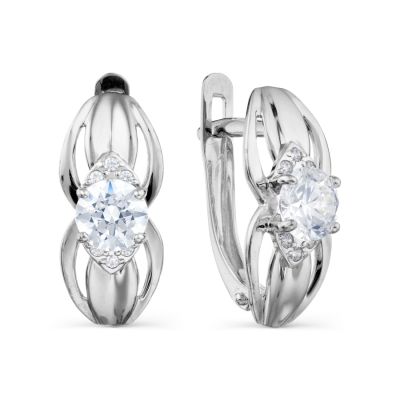 

Серьги с Swarovski Zirconia Линии Любви, Серьги Т307028947
