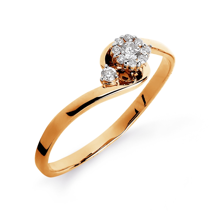 

Кольцо с бриллиантами Линии Любви, Кольцо Т131015311