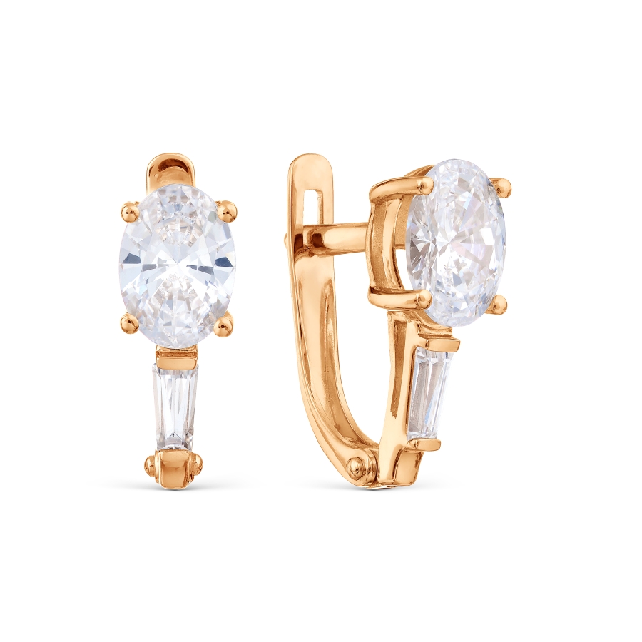 

Серьги с Swarovski Zirconia Линии Любви, Серьги Т102029726